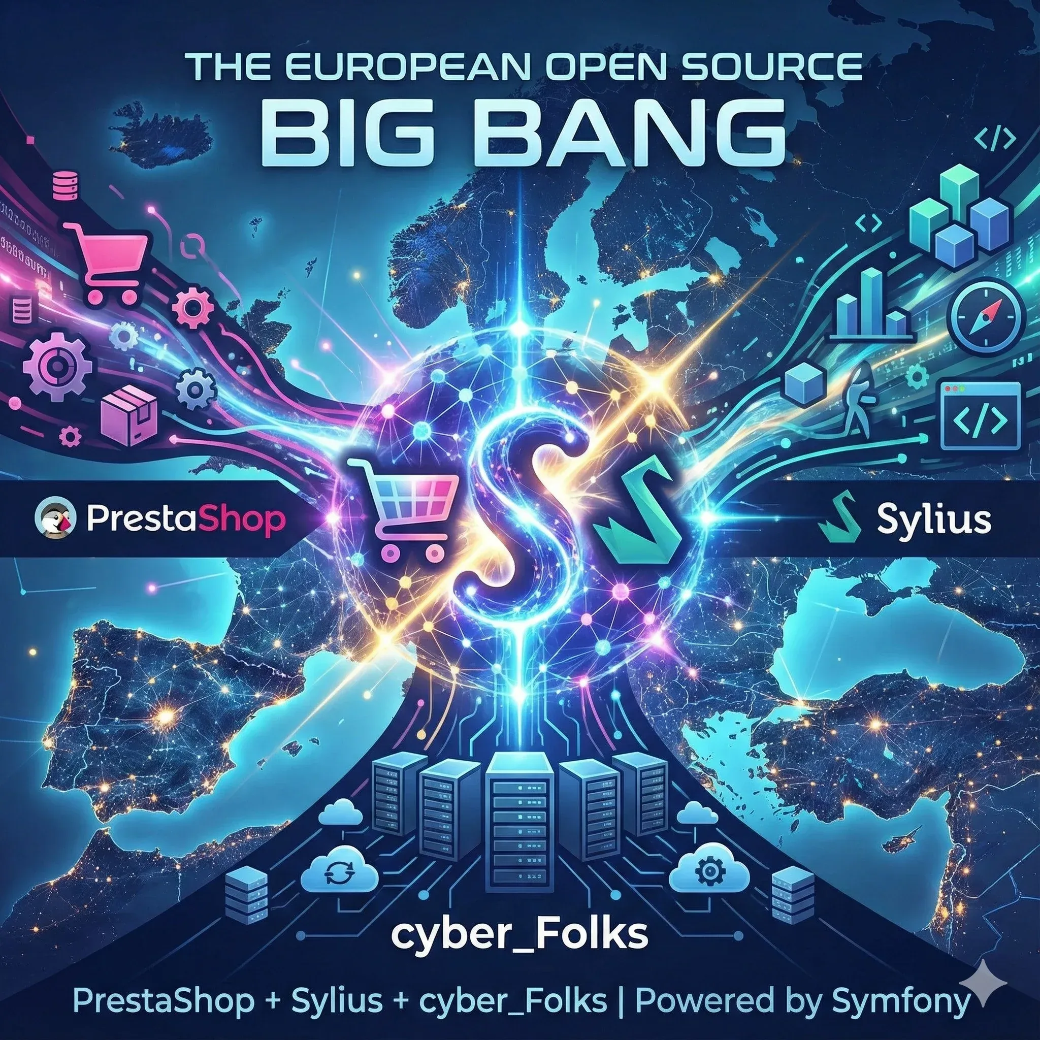 PrestaShop Joins cyber_Folks & Sylius: The European Open Source Big Bang (and What It Means for You)
