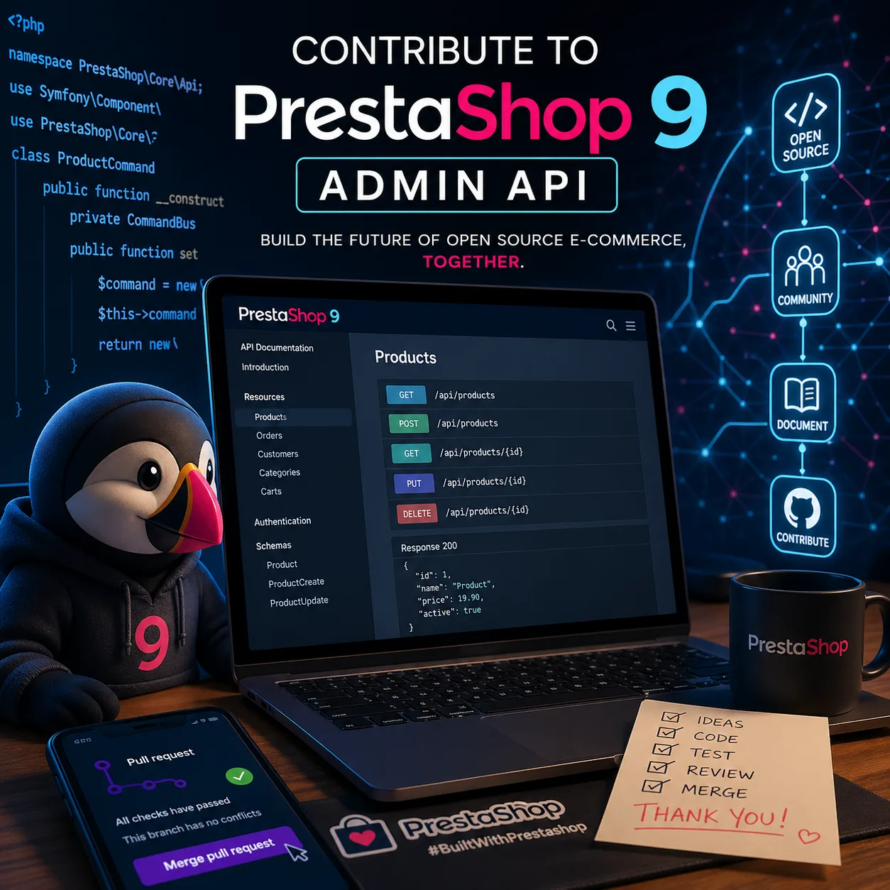Contribute to PrestaShop 9 Admin API