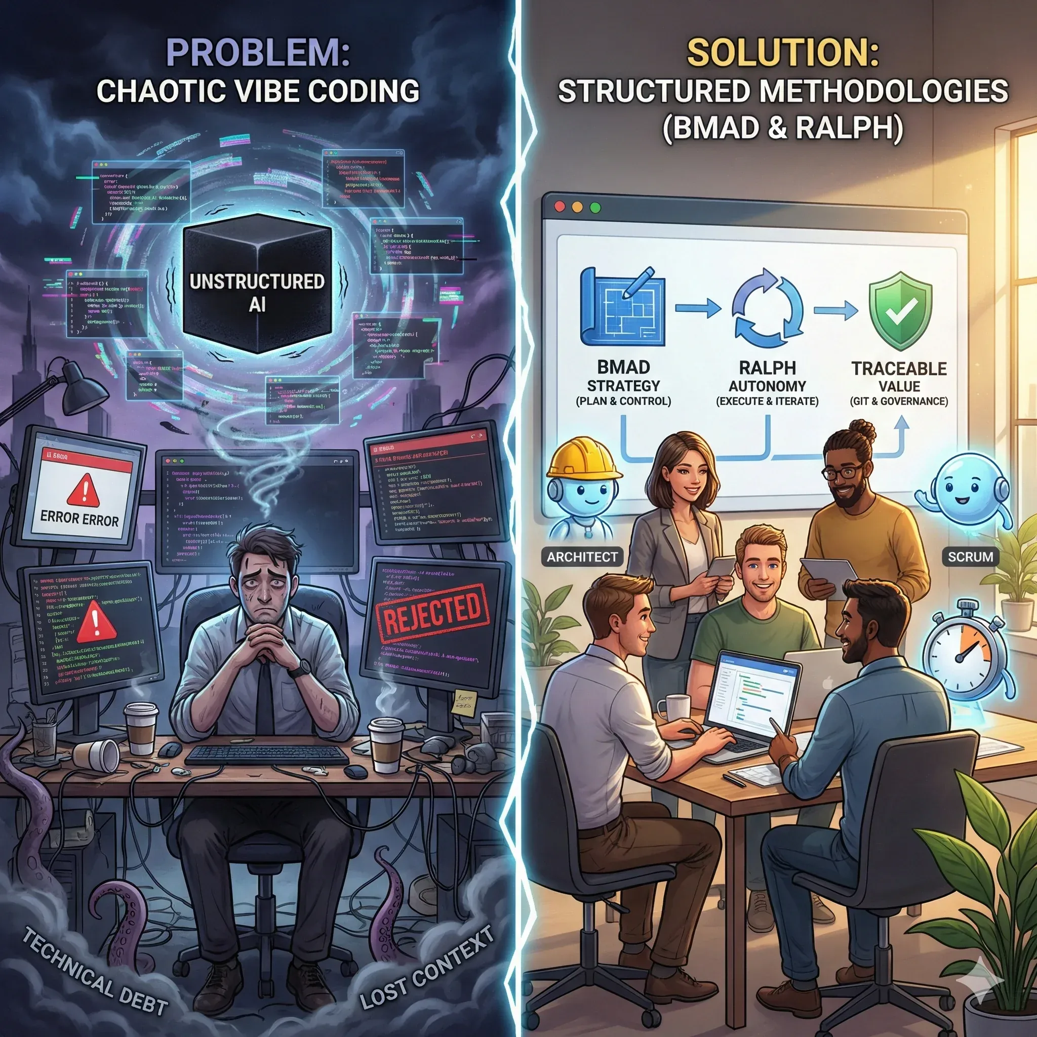 Analyse Comparative Approfondie des Paradigmes de Développement IA : Prompt Driven Development vs Méthodologie BMAD